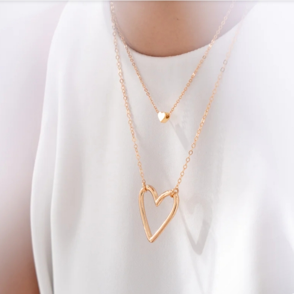 Unique Heart Necklace SET by LanMar Accessories